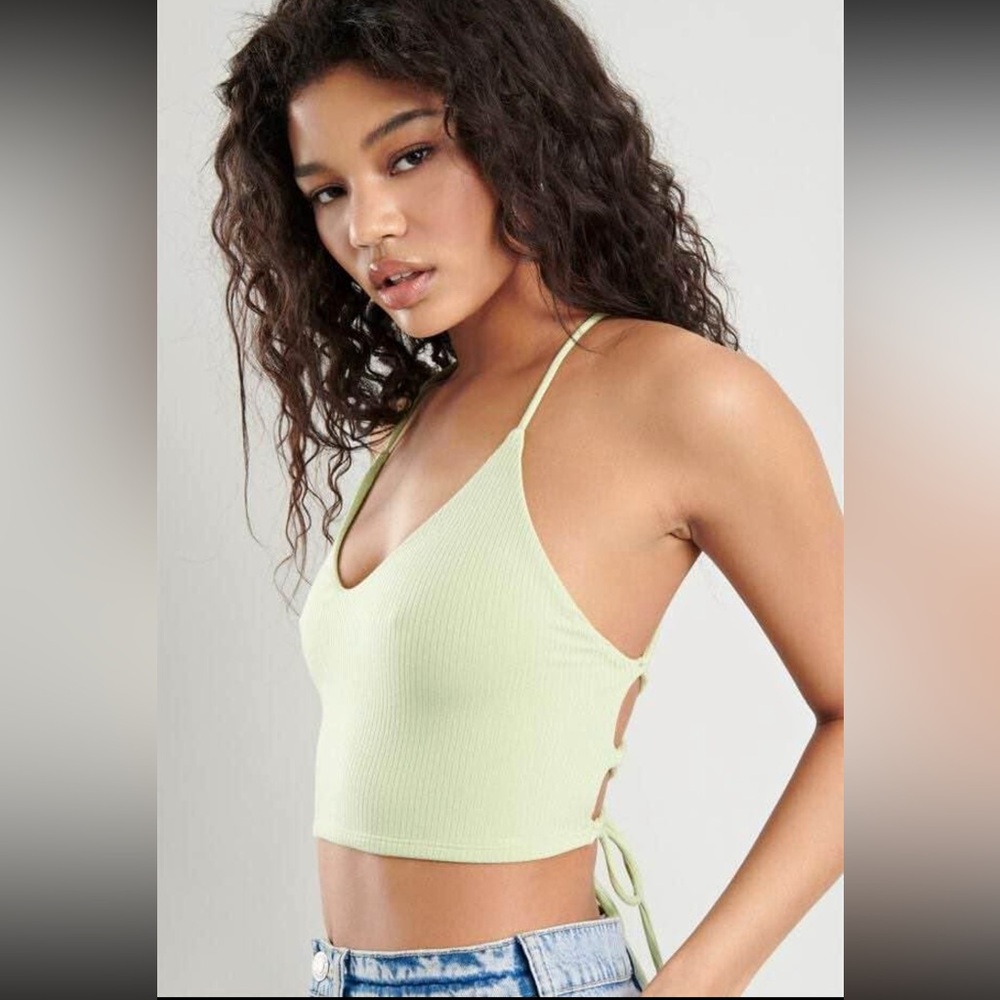 Garage Lime Green festival cami top NWT